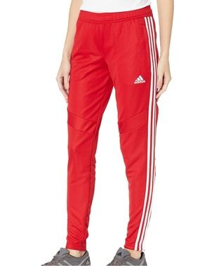 Adidas Women’s Red Tiro19 3 Stripe Jogger Training Pants Size S